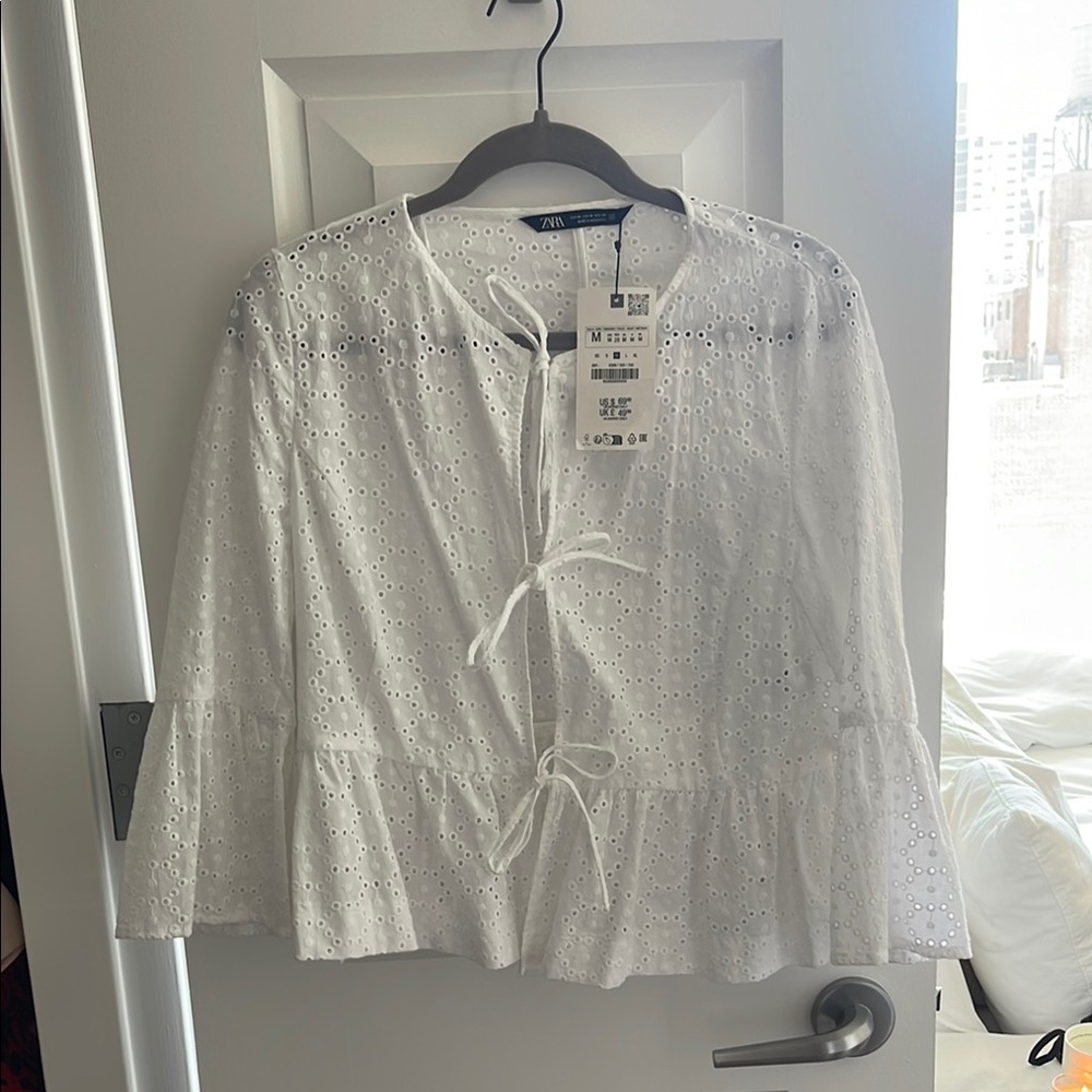 White Eyelet Blouse